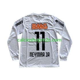 Santos FC Neymar JR 11 Retro Maglia Prima 2011/2012 Manica Lunga